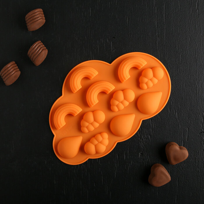 Форма силиконовая для шоколада «Погода»,11 ячеек. (Китай) (6620)