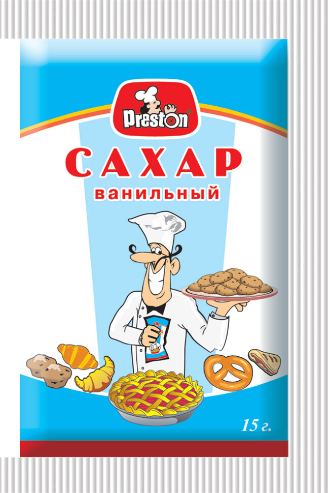 Сахар ванильный "Pr.Preston", 15 гр. (Россия)