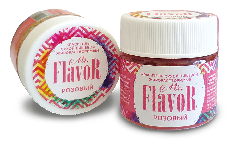 Краситель сухой ЖИРОрастворимый "Mr. Flavor", Розовый, 8 гр. (Индия)