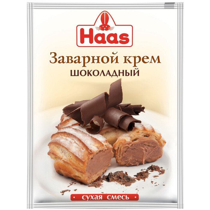 Крем Haas заварной шоколадный, 100 гр.(Россия)