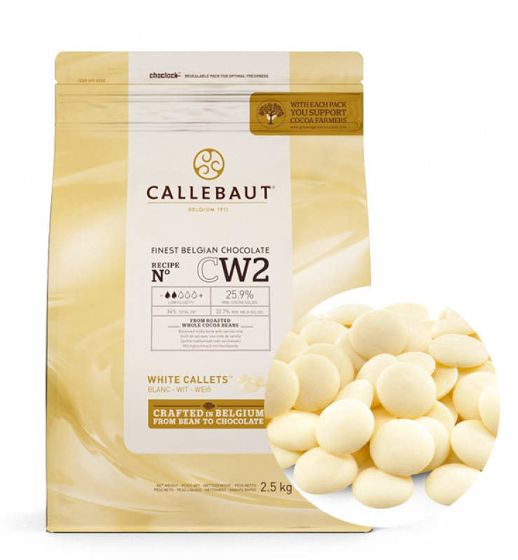 Шоколад белый "Barry Callebaut Recipe N°CW2", 25,9%. (Бельгия)