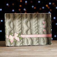 Коробочка для печенья "Теплый Новый Год", 22 х 15 х 3 см.(Россия)(8189)