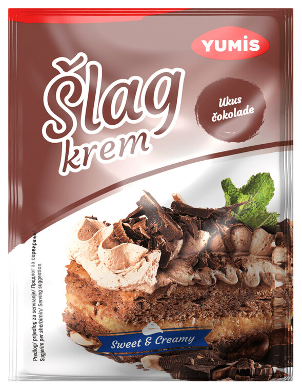 Сливки для взбивания Yumis сухие шоколадные, 60 гр.(Россия)
