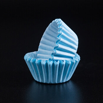 Капсулы бумажные для конфет Голубые, 35*23 мм, 10 шт. (Китай)
