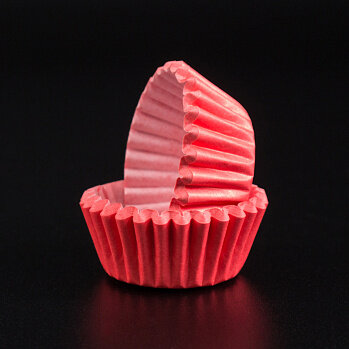 Капсулы бумажные для конфет Красные, 35*23 мм, 10 шт. (Китай)