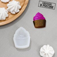 Силиконовая форма «Пирожное», 7×5,2 см, толщина 18 мм.(Россия)(4732)