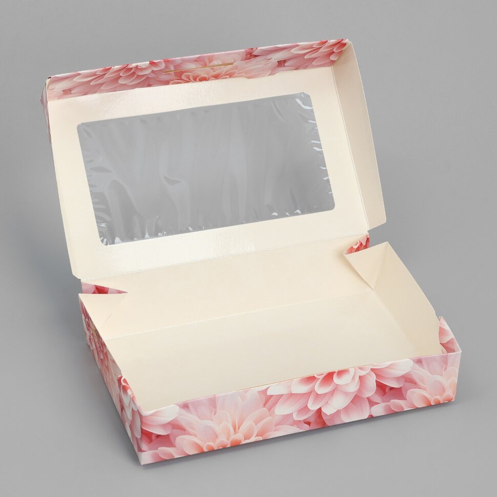 Коробка под кондитерские изделия «Beauty», 20 х 12 х 4 см.(Россия)(7762)
