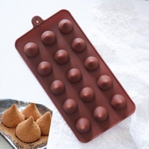 Форма для льда и шоколада "Трюфель", 15 ячеек, 20,5х10,5х2 см.