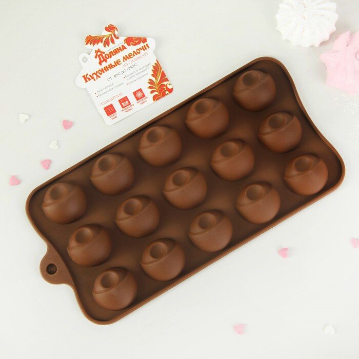 Форма для льда и шоколада "Завлекалочка", 15 ячеек. (Китай)