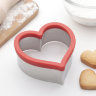 Форма для вырезания печенья "Сердце", 11х10,5х4,5 см. (Китай)(2801)