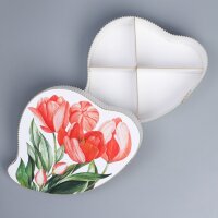 Коробка подарочная "Тюльпаны" 20х15х5 см.(Россия)(9156)