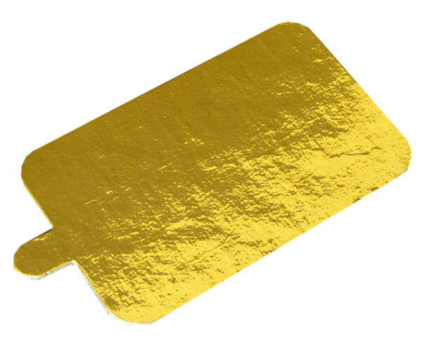 Подложка золото, с держателем, прямоугольник, 100х65 мм. (Россия)