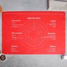 Силиконовый коврик для выпечки "Идеальное тесто", 64х45 см. (Китай)(9588)