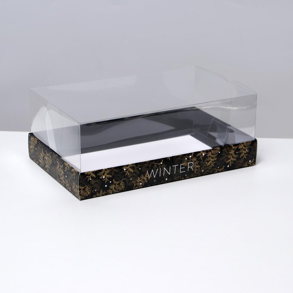 Коробка для десерта Winter, 22 х 8 х 13,5 см.(Китай)(0262)