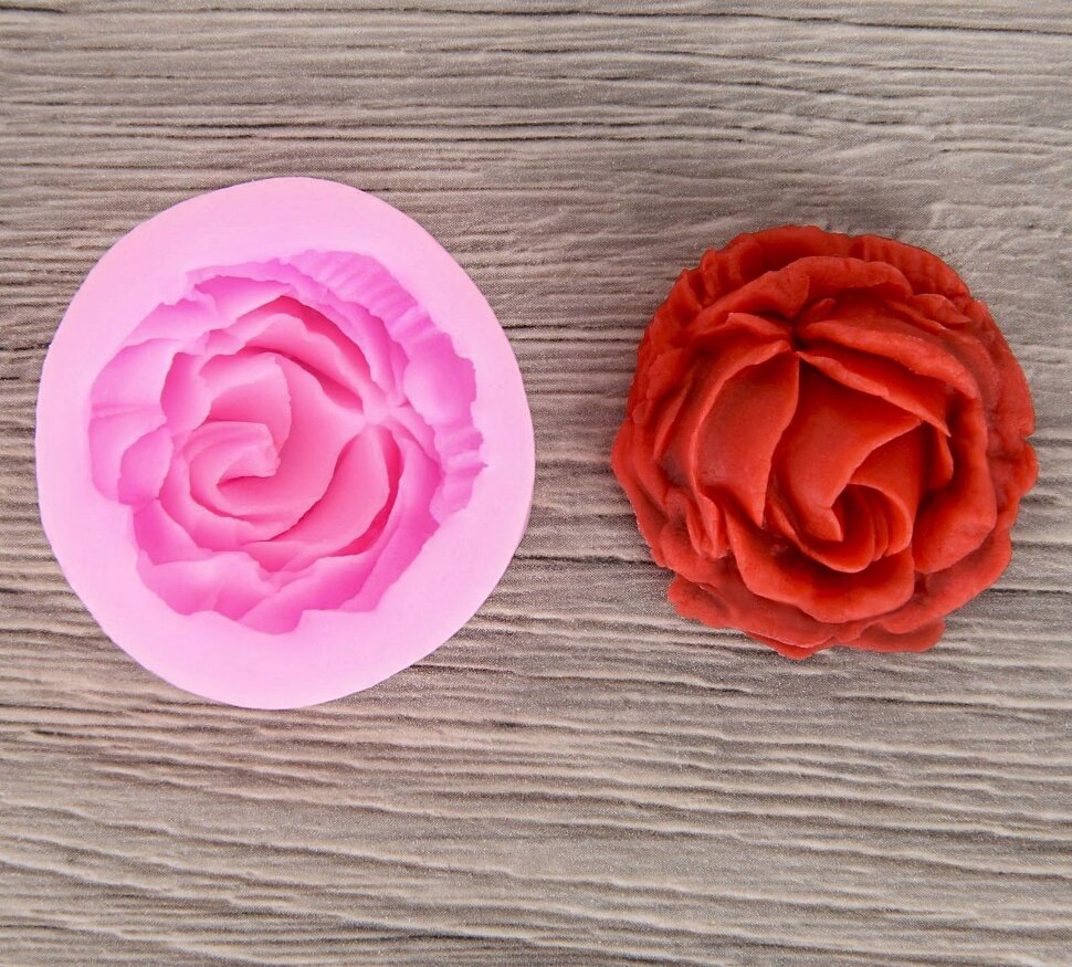 Молд силиконовый "Роза", 4,5х2 см. (Китай)(4539)