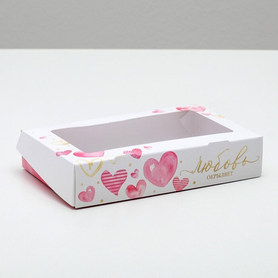 Коробка складная «Для любимых», 20 × 12 × 4 см.(Россия)(7435)
