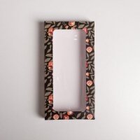 Коробка для шоколада With love, с окном ПВХ, 17,3 × 8,8 × 1,5 см.(Россия)(0729)
