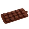 Форма для льда и шоколада, 15 ячеек, "Конфи", 21х11х2 см. (Китай)