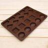 Форма для льда и шоколада "Коробка конфет", 20 ячеек, 28,5х21х1,5 см.