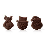 Украшение шоколадное Рождественское трио Dobla, 1 шт.(Бельгия)