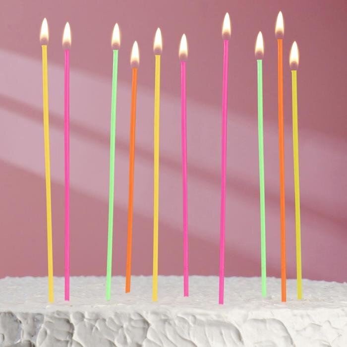 Свечи для торта "Праздничные", 20 шт.(Россия)(2443)
