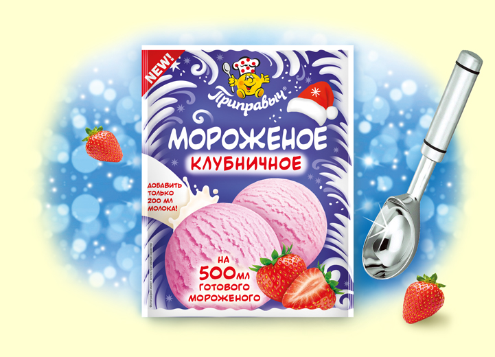 Мороженое "Приправыч" Клубничное, 70 гр.(Россия)