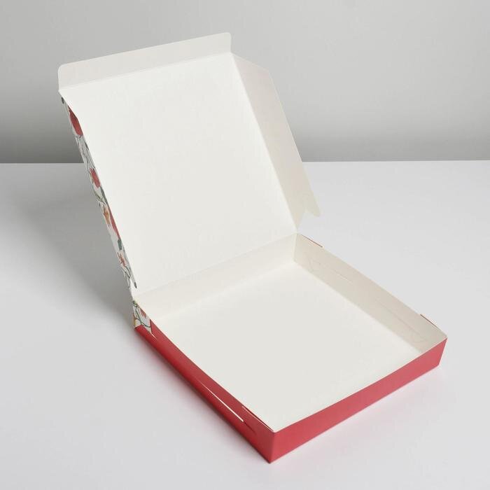 Коробка складная «Счастья в каждом дне», 25 × 25 × 4,5 см.(Россия)(0229)