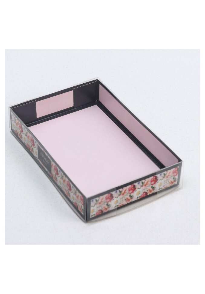 Коробка для макарун  «Люби», 17 х 12 × 3,5 см.(Китай)(9813)