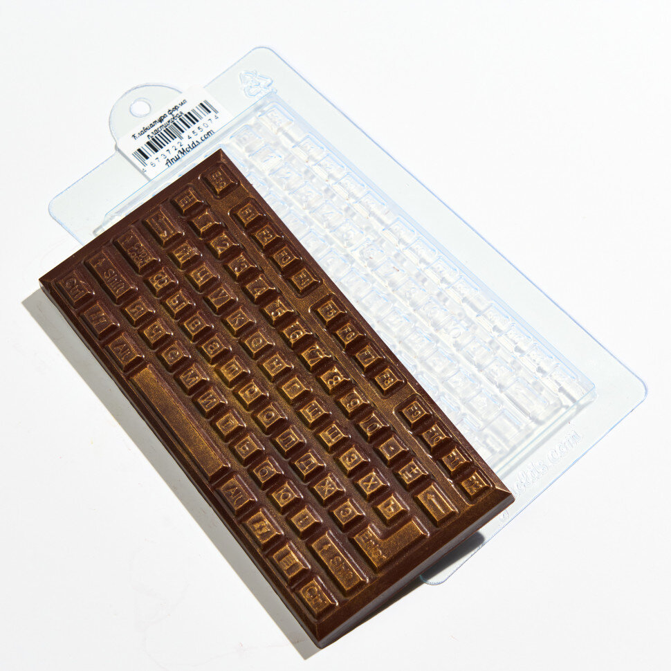 Форма пластиковая для шоколада "Клавиатура". (Россия)